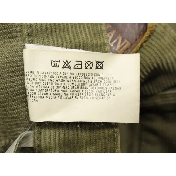 Armani Jeans Men's Simin T Vintage Corduroy Straight Leg Jeans Green Sz 33X33 - Picture 12 of 15